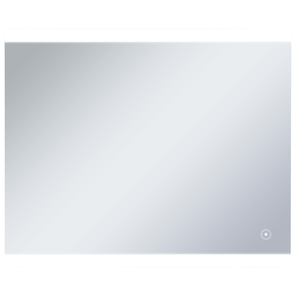 VidaXL Badkamerspiegel LED met aanraaksensor 60x50 cm