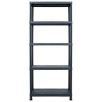VidaXL Opbergrek 500 kg 90x60x180 cm kunststof zwart