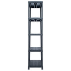 VidaXL Opbergrek 500 kg 90x60x180 cm kunststof zwart