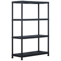 VidaXL Opbergrek 220 kg 90x40x138 cm kunststof zwart