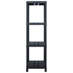 VidaXL Opbergrek 220 kg 90x40x138 cm kunststof zwart