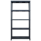 VidaXL Opbergrek 260 kg 90x40x180 cm kunststof zwart
