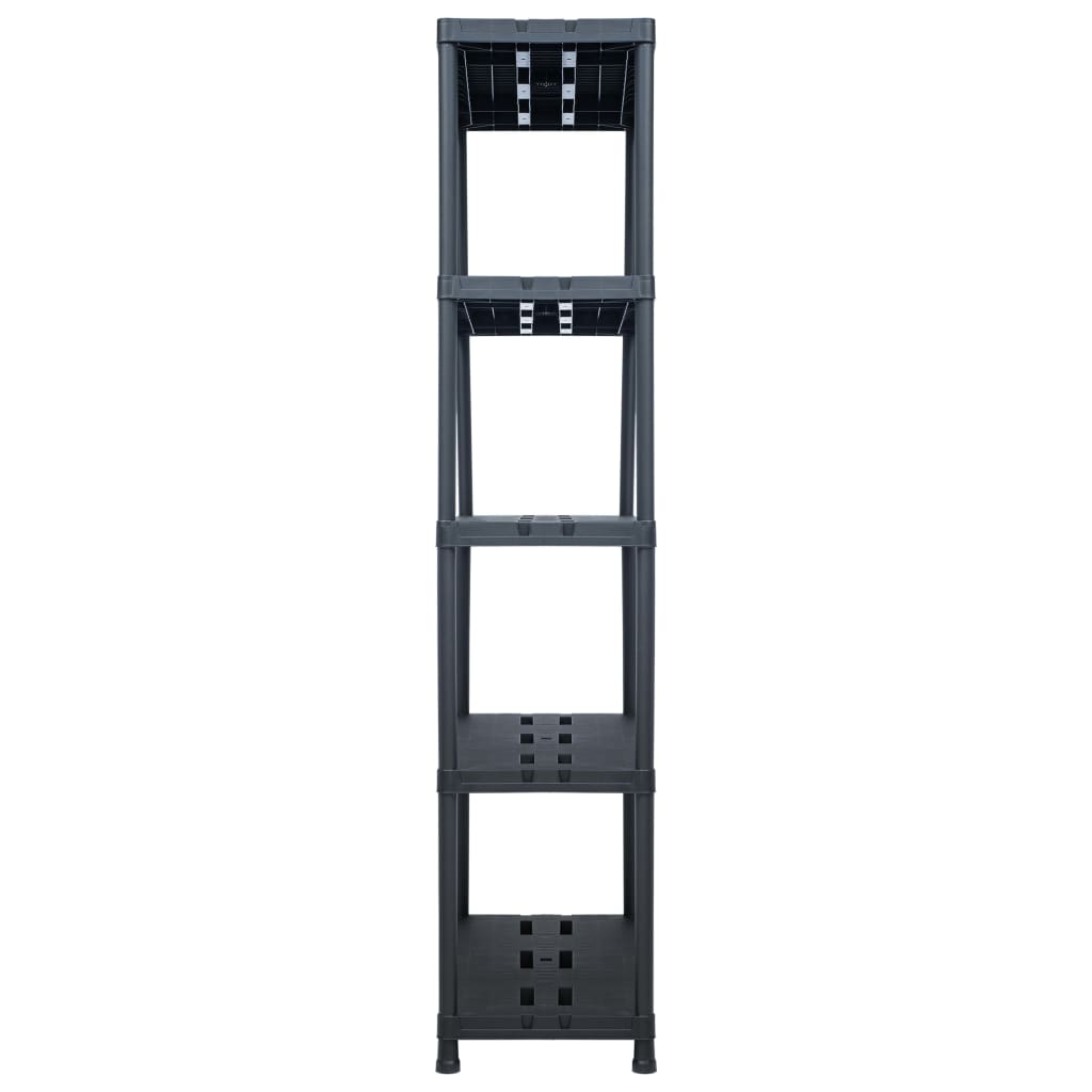 VidaXL Opbergrek 260 kg 90x40x180 cm kunststof zwart