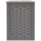 Vidaxl compostbak 300 l 60x60x83 cm kunststof rattan bruin