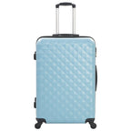 Vidaxl 3-delige harde kofferset abs blauw