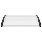 Vidaxl deurluifel 120x75 cm pc zwart en transparant