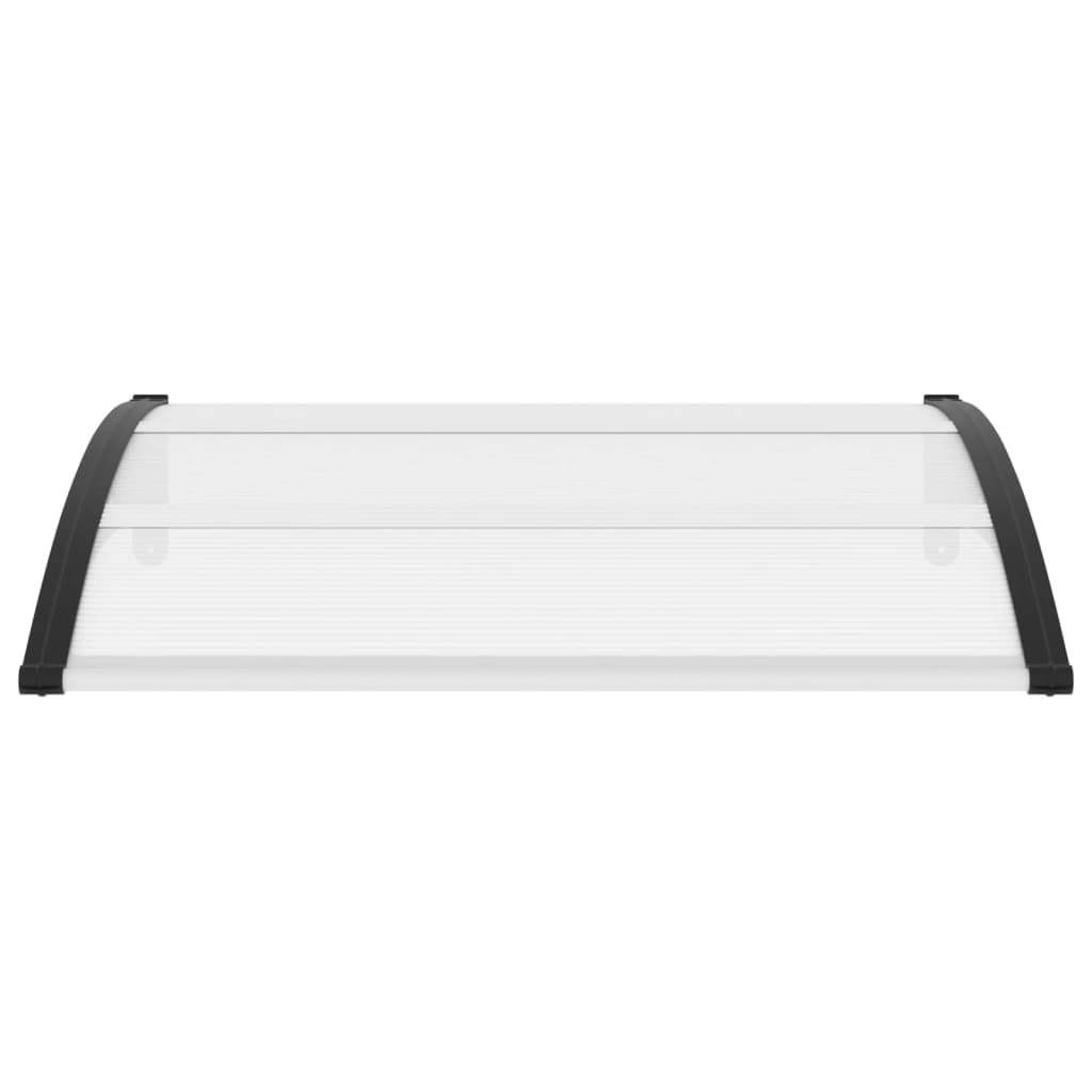 Vidaxl deurluifel 120x75 cm pc zwart en transparant