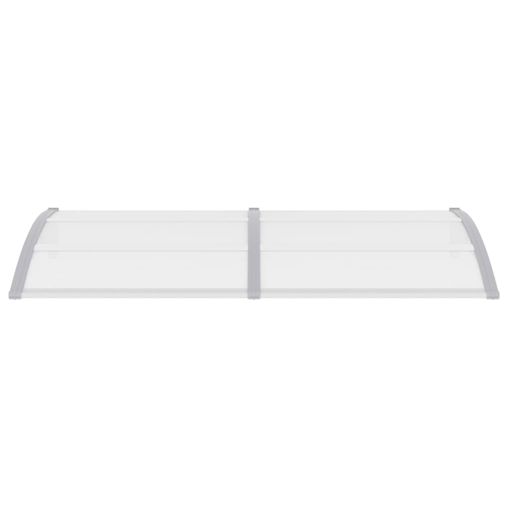 Vidaxl deurluifel 200x75 cm pc grijs en transparant