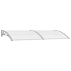 Vidaxl deurluifel 240x75 cm pc grijs en transparant