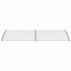 Vidaxl deurluifel 240x75 cm pc grijs en transparant