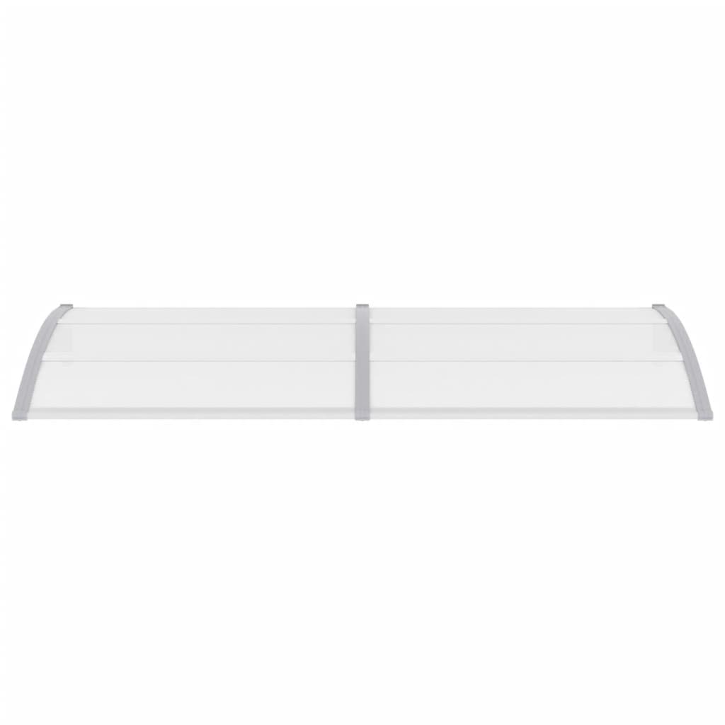 Vidaxl deurluifel 240x75 cm pc grijs en transparant