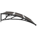 Vidaxl deurluifel 120x75 cm pc zwart