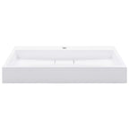 Vidaxl wastafel 80x46x11 cm mineraal gegoten marmer gegoten wit