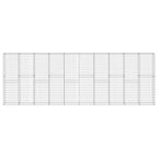 VidaXL Schanskorfmuur met deksels 600x30x200 cm gegalvaniseerd staal