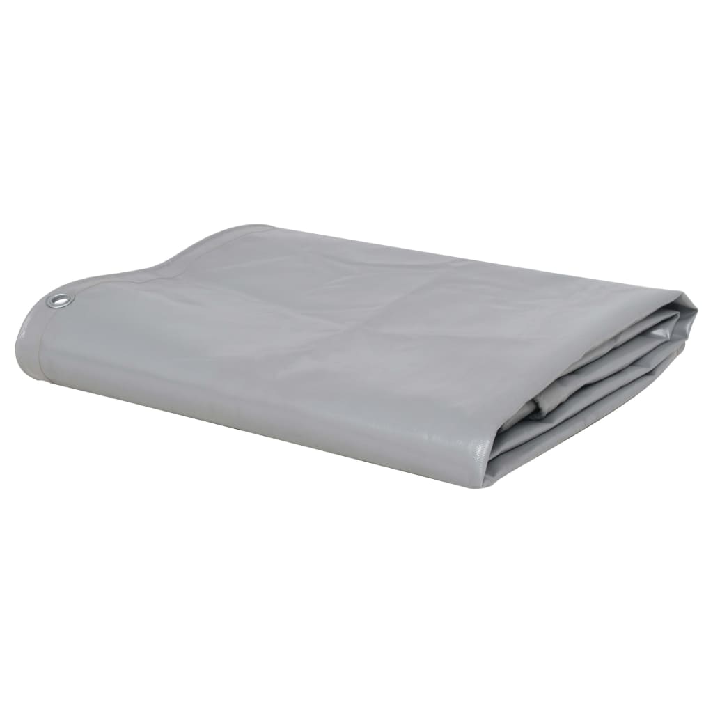 Vidaxl dekzeil 650 g m² 3,5x5 m grijs