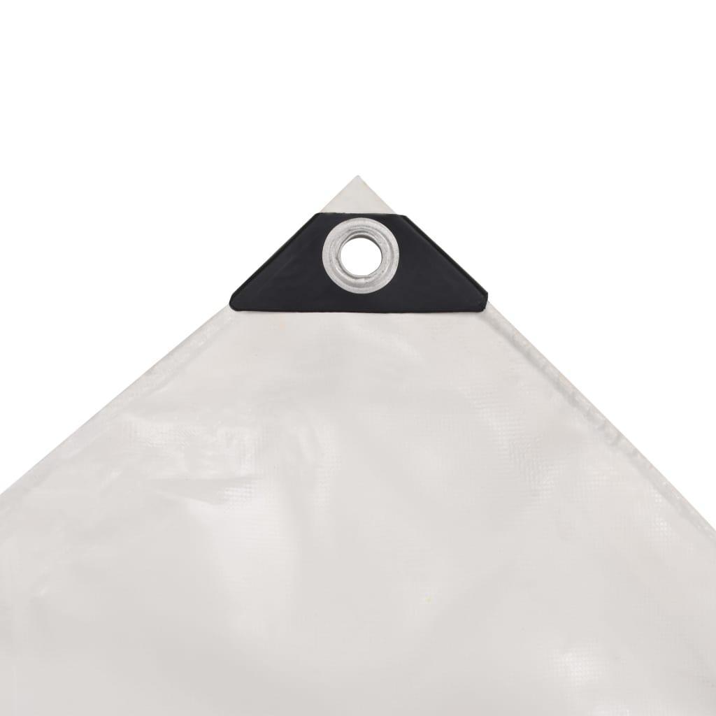Vidaxl dekzeil 650 g m² 1,5x6 m wit