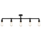 Vidaxl plafondlamp 5xe27 zwart