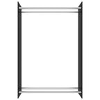 VidaXL Haardhoutrek 80x35x120 cm glas zwart