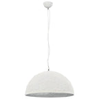 Vidaxl hanglamp e27 ø50 cm wit en zilver
