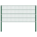 Vidaxl schuttingpaneel met palen ijzer 176,5x80 cm groen