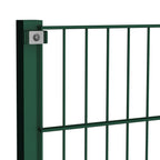 Vidaxl schuttingpaneel met palen ijzer 176,5x80 cm groen