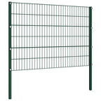 Vidaxl schuttingpaneel met palen ijzer 176,5x120 cm groen