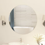 VidaXL Spiegel rond frameloos 80 cm glas