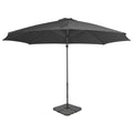 Vidaxl parasol met draagbare voet antracietkleurig