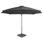 Vidaxl parasol met draagbare voet antracietkleurig