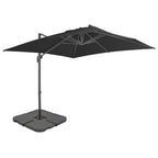 Vidaxl parasol met draagbare voet antracietkleurig