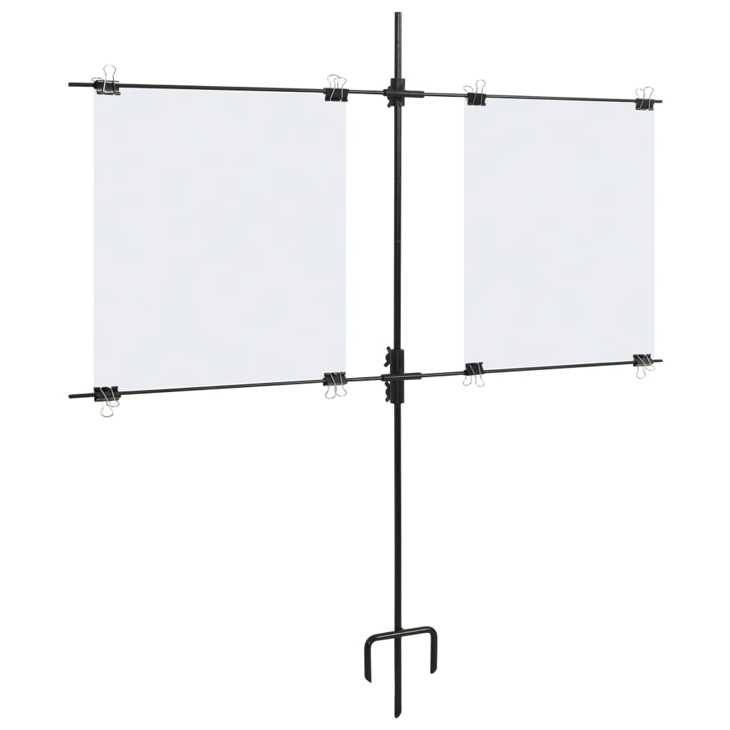 Vidaxl targetkaartstandaard met schietkaarten 78x76 cm staal