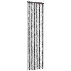 Vidaxl vliegengordijn 56x185 cm chenille grijs en wit