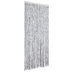 Vidaxl vliegengordijn 90x220 cm chenille wit en grijs