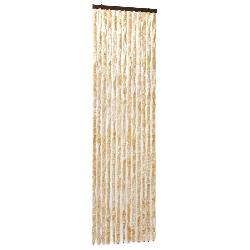 Vidaxl vliegengordijn 56x185 cm chenille beige