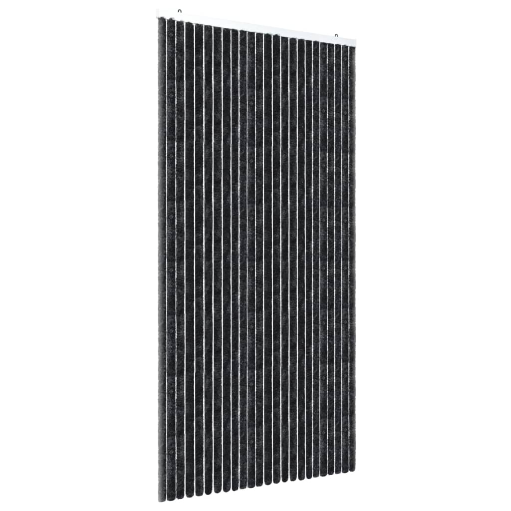Vidaxl vliegengordijn 100x220 cm chenille antraciet