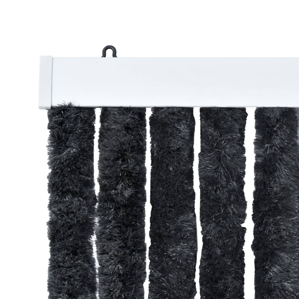 Vidaxl vliegengordijn 100x220 cm chenille antraciet