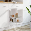 Vidaxl draadmand keuken 2-laags 180 graden 75x38x80 cm zilverkleurig