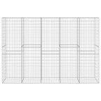 VidaXL Schanskorfmuur met deksel 300x50x200 cm gegalvaniseerd staal