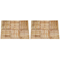 VidaXL 12 st Terrastegels 50x50 cm hout bruin