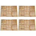 VidaXL 24 st Terrastegels 50x50 cm hout bruin