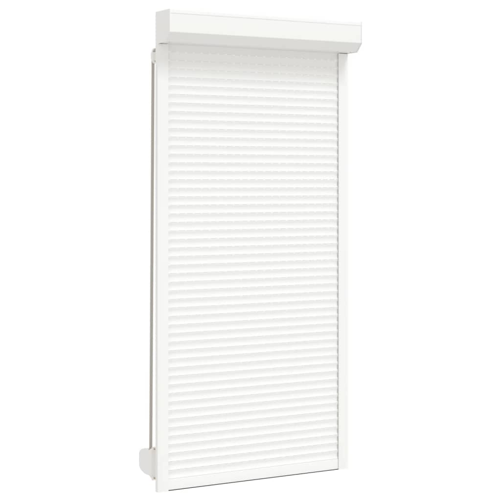 Vidaxl rolluik 100x210 cm aluminium wit