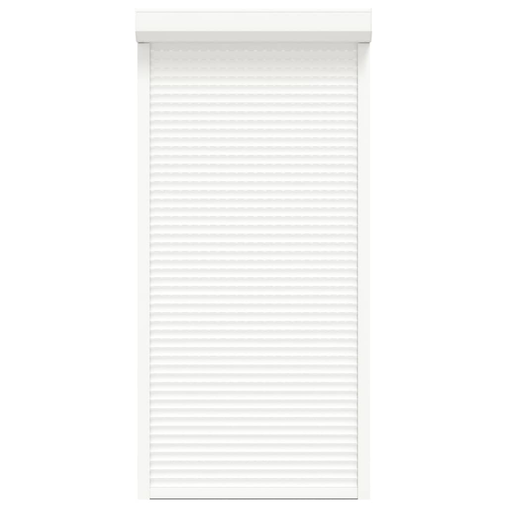 Vidaxl rolluik 100x210 cm aluminium wit