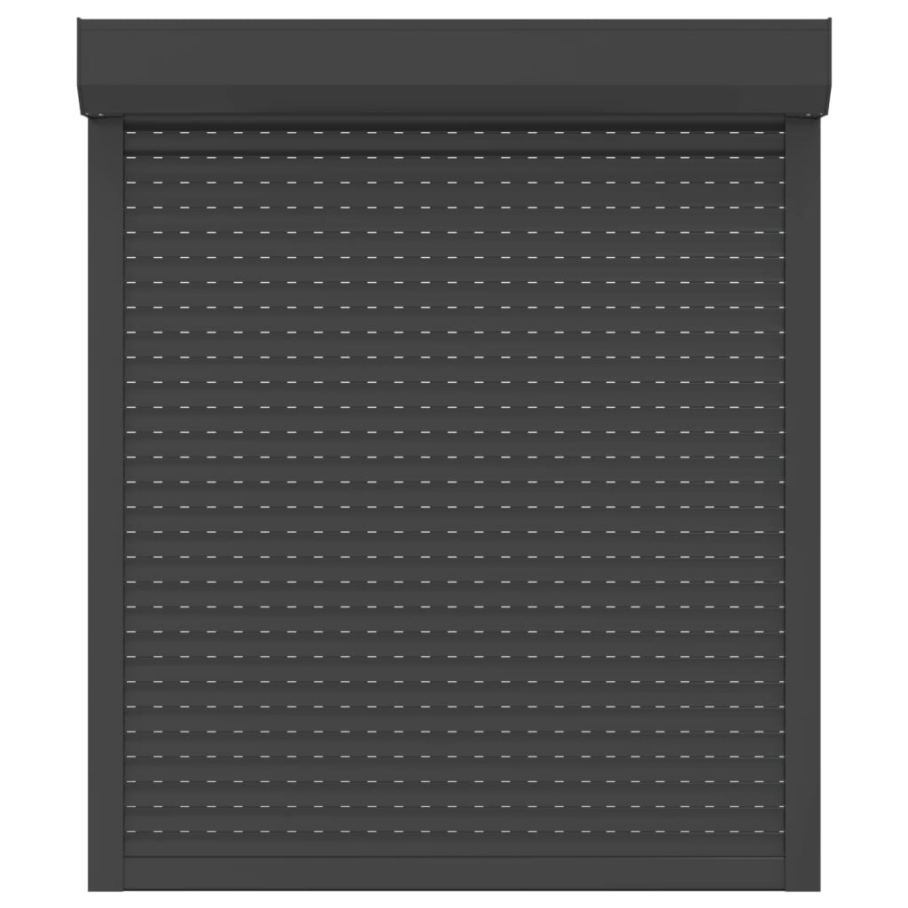 Vidaxl rolluik 110x130 cm aluminium antracietkleurig