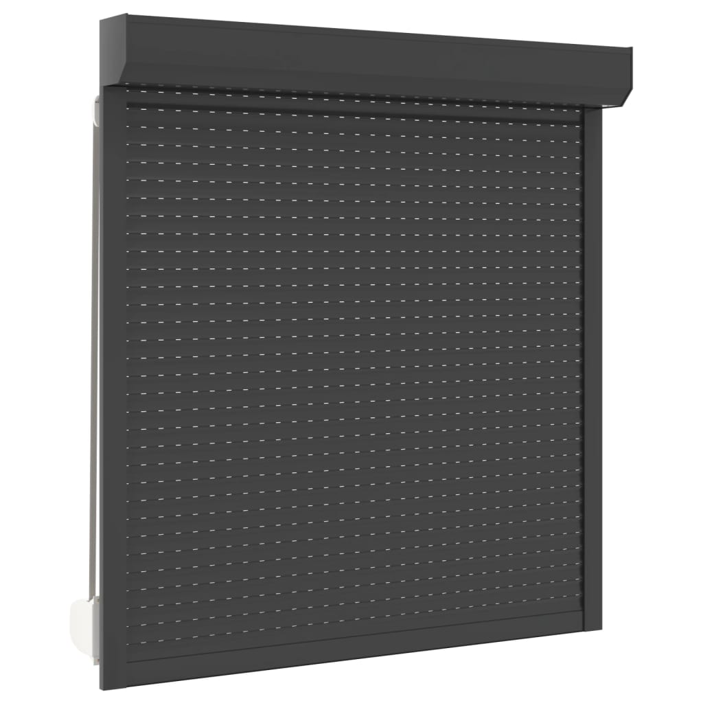 Vidaxl rolluik 130x140 cm aluminium antracietkleurig