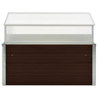 Vidaxl tuinkas 100x100x85 cm gegalvaniseerd staal bruin