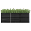 Vidaxl plantenbak verhoogd 240x80x77 cm gegalvaniseerd staal antraciet