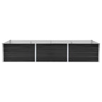 Vidaxl plantenbak verhoogd 240x80x45 cm gegalvaniseerd staal antraciet