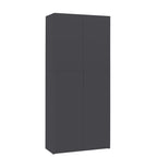 VidaXL Schoenenkast 80x35,5x180 cm bewerkt hout grijs