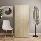 VidaXL Schoenenkast 80x35,5x180 cm bewerkt hout sonoma eikenkleurig