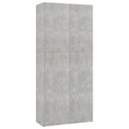VidaXL Schoenenkast 80x35,5x180 cm bewerkt hout betongrijs